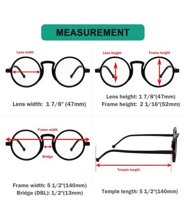 Eyekeper 4-Pack Oversized Round Glasses for Men & Women - Vintage Reading Aid +4.00 (2 Black 2 Tortoise) with Spring Hinges - Buy Online on GoSupps.com