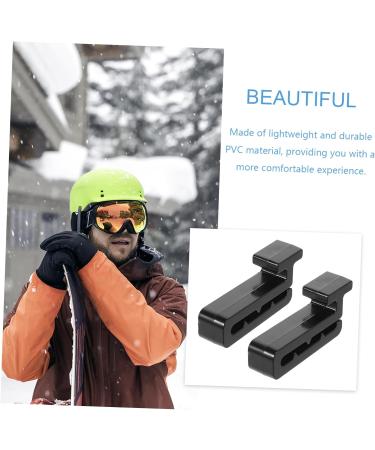 Fomiyes Ski Helmet Accessories - 2 Pairs of Hooks for Ski Masks & Helmets | Bicycle Helmet Clips & Support - Buy Online on GoSupps.com
