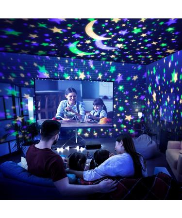 Bluetooth Baby Night Light Projector | 12 Light Modes | Kids Star Projector for Bedroom | Sensory Lights | Baby Gift and Room Decor - Buy Online on GoSupps.com
