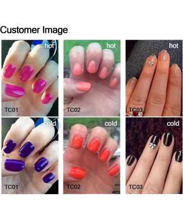 AIMEILI Soak Off UV LED Temperature Colour Changing Chameleon Gel Nail Polish Multicolour/Mix Colour/Combo Colour Set Of 6pcs X 10ml - Kit 13 KIT6-13 1.67 ml (Pack of 6) - Buy Online on GoSupps.com