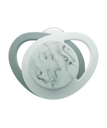 NUK Nature Orthodontic Pacifier 0-6M 2 Pack - Marbled | 1 Count - Buy Online on GoSupps.com