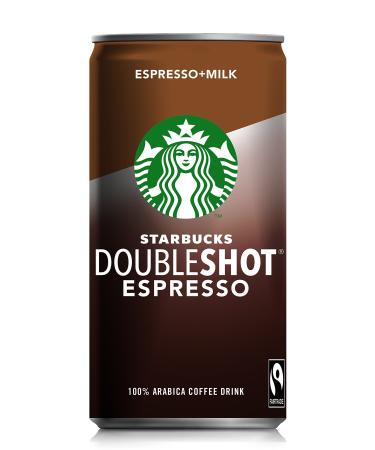STARBUCKS ESPRESSO + MILK DOUBLESHOT ESPRESSO CAN 12 X 200 ML PREMIUM COFFEE