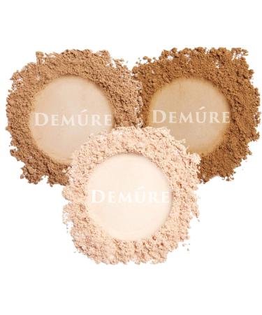 Demure Mineral Makeup Finishing Powder - Loose Setting Powder for Professional Light Makeup - Buy Online on GoSupps.com