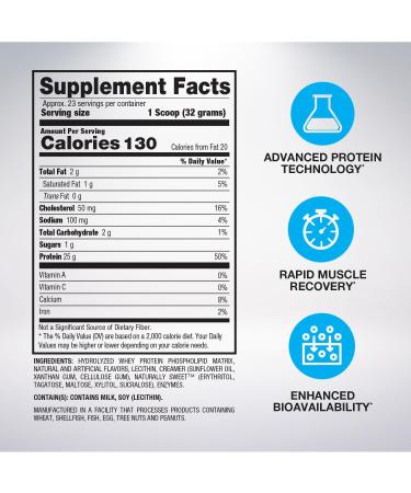 BPI Sports Hydro HD - 100% Hydrolyzed Whey Protein Powder - 25g Protein Low Carb & Sugar Muscle Growth & Recovery 68 Servings Chocolate Lava Cake - International Shipping Available - Buy Online on GoSupps.com