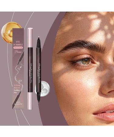 Tuxuseo Eyebrow Pencils For Women 2in1 Doublesided Cosmetic Pen Makeup Eye Pencil For Women and Girls Beauty and Cosmetics Dating Party Gathering and Makeup - Buy Online on GoSupps.com