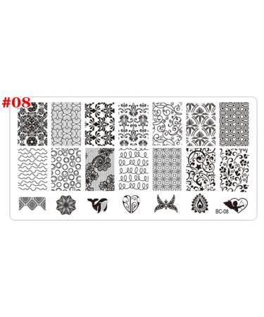 Frcolor 4pcs Nail Art Stamping Plates Set - Manicure Templates & Printing Stencils for Perfect Nail Designs | International Shipping Available - Buy Online on GoSupps.com