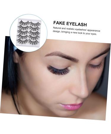 POPETPOP 1 Box Fake Eyelashes 5d Fiber Set Section - Buy Online on GoSupps.com