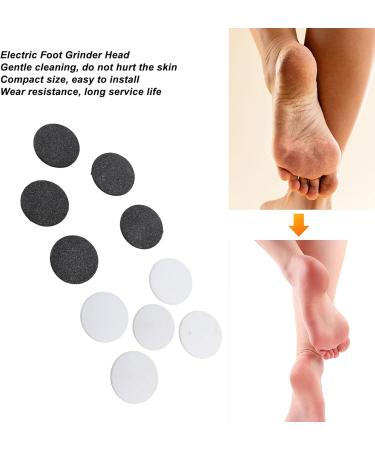 Electric Foot Grinder Replacement Heads Callus Remover Sanding Disc Exfoliating Sandpaper Disk Black White Coarse Fine Particles Durable Material - Buy Online on GoSupps.com