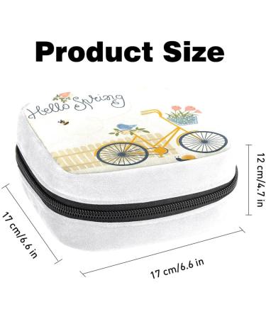 GIAPB Sanitary Napkin Storage Bag - Period Tampon Makeup Pad Pouch - Bike & Flower Color1603 - Buy Online on GoSupps.com