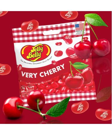 Very Cherry - Jelly Belly individual packs Jelly Beans (100g) - Made in USA | Burst of Cherry Flavor | Gluten-Free | Kosher Certified | Peanut-Free | Cherry Candy for Holidays Valentine easter candy jelly beans & More - Buy Online on GoSupps.com