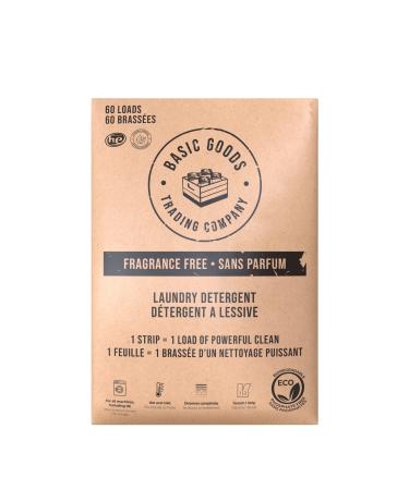 Hypoallergenic Eco-friendly & Biodegradable Plastic-Free Laundry Detergent Sheets/Eco-Strips (120 SMALL LOADS! 60 regular loads Unscented)