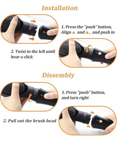 Hot-Air Blow Hair Dryer Brush - USbelff HB-846 & HB-801 Styling Tool with Massage Brush Head for Effortless Hair Care - Buy Online on GoSupps.com