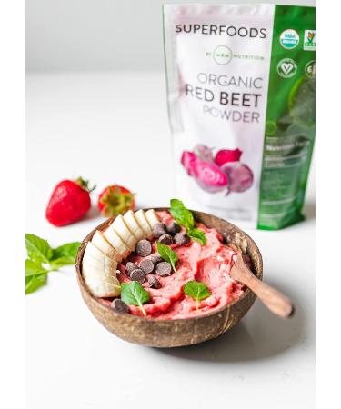 MRM Raw Organic Red Beet Powder 8.5 oz | Natural Energy Boost & Nutrient-Rich Superfood - Buy Online on GoSupps.com