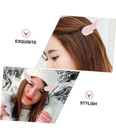 6 Pairs Angel Wings Hairpin Cartoon Hair Clips Pink Wing Hairpin Kawaii Accessories Hair Accessory for Women Lovely Hair Accessories Fabric Miss Birthday Present Make up - Buy Online on GoSupps.com
