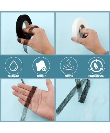 KINBOM Hem Tape Set - 140 Yards | No-Sew Iron-On Fabric Fusing Tape for Hemming Clothes | Black 15mm & White 20mm Rolls - Buy Online on GoSupps.com