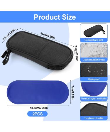 MXTIMWAN Insulin Pen Cooling Bag | Diabetic Medication Bag with 2 Cooling Packs | Isolated Meds for Travel & Aircraft Use - Buy Online on GoSupps.com