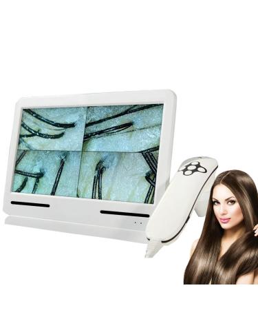 SDTOOP Hair Follicle and Scalp Detector, 4-Part Screen Skin Analyzer, 10 Million Pixels + 200× Lens + 32GB Memory Card