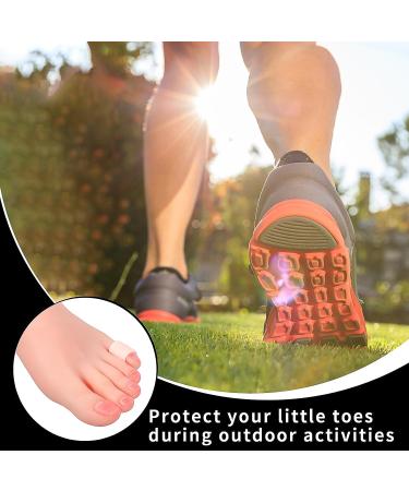 Cobee Silicone Small Toe Sleeves - 14 Pieces Pinky Toe Protectors for Corns, Blisters, Ingrown Nails - Toe Caps Guards Covers for Pain Relief (Pink) - Buy Online on GoSupps.com