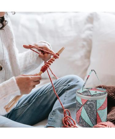 Portable Small Yarn Storage Bag - Organizer for Knitting, Crochet, Sewing Supplies - Carry Hooks, Needles, Skeins - Compact Tote Case (Gec) - Buy Online on GoSupps.com
