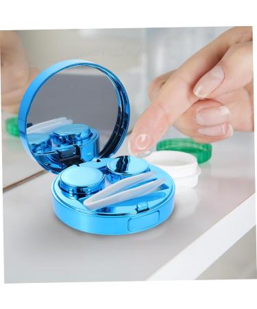 Buy HOMSFOU Starry Sky Glasses Case - Contact Lens Care Box (PP Blue 7.5x7.5cm) - Perfect for Colored Lenses | International Shipping - Buy Online on GoSupps.com