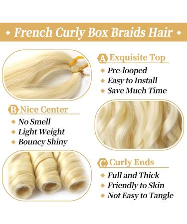 8 Packs French Curly Braiding Hair 22 Inch Loose Wave Spiral Curly Crochet Hair for Black Women Pre Stretched Braiding Hair with Curly Ends (22 inch 613#) 22 Inch(pack of 8) 613# - Buy Online on GoSupps.com