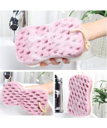 Dravency Large Body Scrubber Sponge Set - Bath Loofah Sponge for Women and Men - No Disintegration or Mould - Buy Online on GoSupps.com