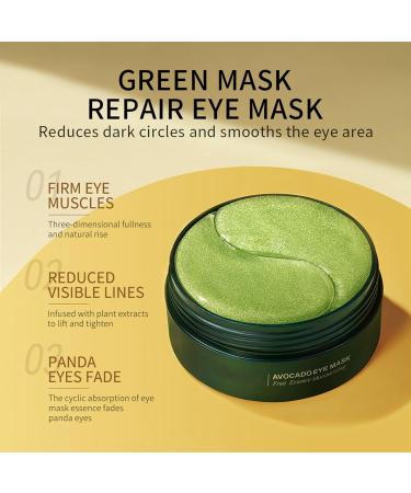 Avocado Under Eye Patches - 60pcs | Korean Skincare Anti-Wrinkle Treatment for Puffy Eyes, Dark Circles, and Eye Bags - Buy Online on GoSupps.com