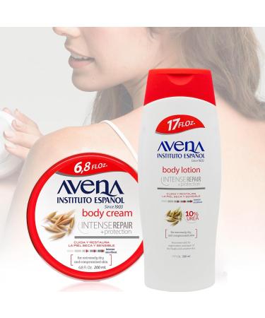 Avena Instituto Espanol Intense Repair Protection Body Lotion for Sensitive Skin Soothes The Skin Intense Emollient Soft and Glowing Skin Dry Skin 17 Fl Oz Each 2- Pack Bottles 1 Fl Oz (Pack of 2) - Buy Online on GoSupps.com