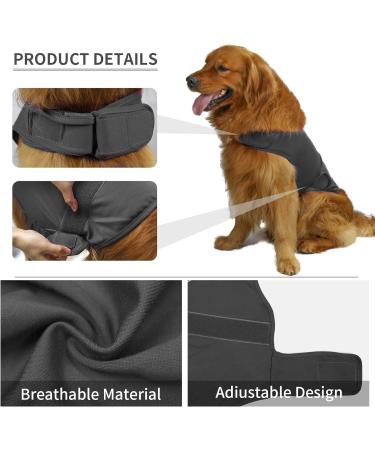 CattaMao Comfort Dog Coat - Soothing Vest for Anxiety Relief | Thunderstorms Fireworks Vet Visits | Size S - Gray - Buy Online on GoSupps.com