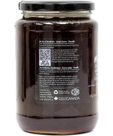 ONEROOT Canadian Raw Buckwheat Honey | Higher in Antioxidants Than Manuka (1 kg) 1 kg (Pack of 1) - Buy Online on GoSupps.com