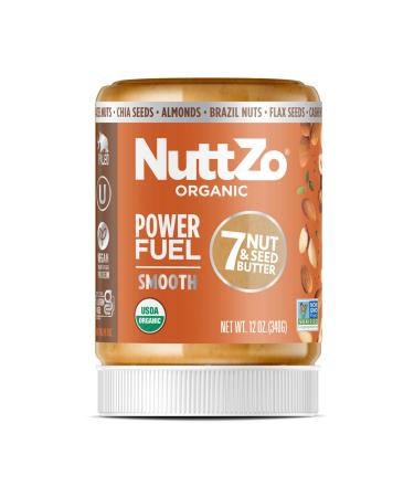 Nuttzo Organic Power Fuel 7 Nut & Seed Butter Smooth 12 oz (340 g)