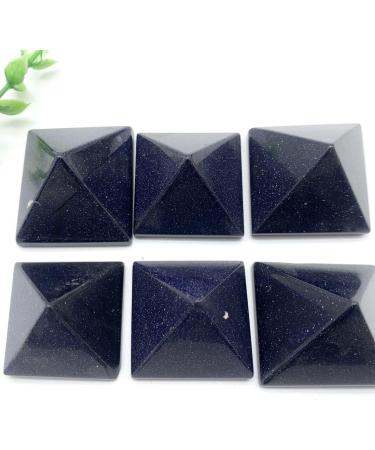 Natural Quartz Crystal 20-30mm Natural Blue Sandstone Stone Quartz Crystal Pyramid Tower Home Ornaments Decoration Stones Home Office Decor ningxiao - Buy Online on GoSupps.com