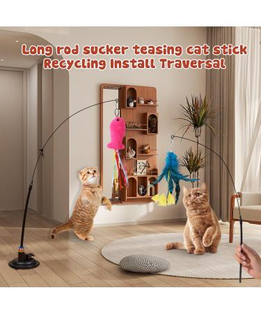Shop Tavada Cat Toys: 32 Interactive Cat Toys with Springs & Suction Cup - Perfect for International Shipping! - Buy Online on GoSupps.com