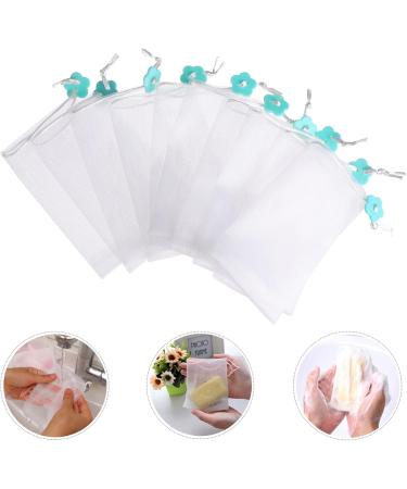 FRCOLOR 10pcs Soap Foaming Net - Exfoliating Mesh Bags for Bubble Foam & Cleansing | Travel Soap Pouches - Buy Online on GoSupps.com