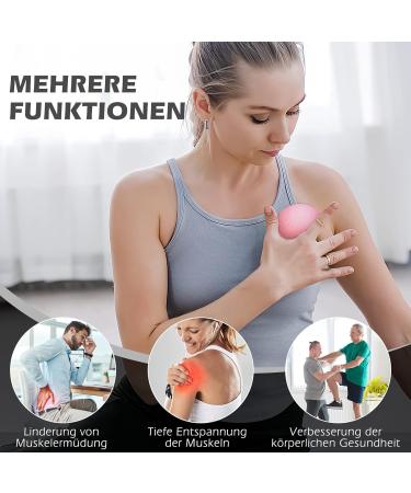 Buy B013 Fascia Ball Massage Set - High-Quality Trigger Point Therapy Balls for Pain Relief Relaxation & Fitness - Ideal for Yoga & Sports (Pink) - Buy Online on GoSupps.com