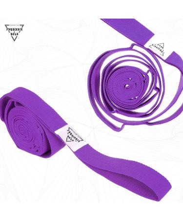 Forbidden Road Stretch Strap 6ft - 8ft Yoga Strap with 10 Loops - Green/Black/Blue/Purple - Exercise Band for Physical Therapy - Buy Online on GoSupps.com