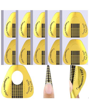 200 Pcs Nail Forms Sticker for Gel Builder Nail Extension Form for Acrylic UV Gel Polygel for Nail Art