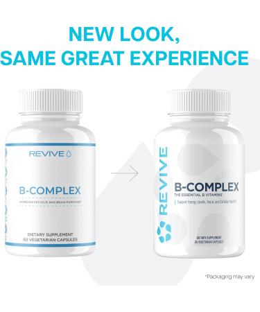 Revive MD Vitamin B Complex Capsules for Men & Women Supports Heart Health Energy & Immune System Vitamin B12 Complex Promotes Healthy Brain Function & Overall Wellness (60 Servings) - Buy Online on GoSupps.com