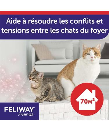 FELIWAY Friends Anti Conflit pour Chat - Diffuseur + Recharge 48 ml - Buy Online on GoSupps.com