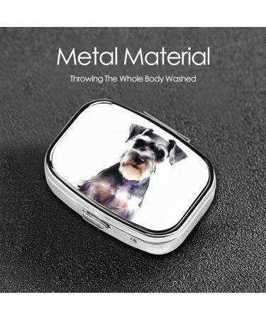 Well-Behaved Schnauzer Pill Case | Cute Travel Pill Box & Organizer | Perfect Gift for Pet Lovers - Buy Online on GoSupps.com