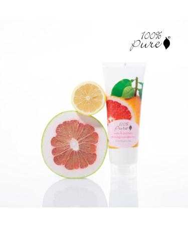 Buy 100% Pure Yuzu & Pomelo Glossing Conditioner - Hydrating & Revitalizing - Vegan Nutrient Boost with Kelp Flax Seed Oil & Vitamin E for Shine & Strength - 8 Fl Oz - International Shipping Available - Buy Online on GoSupps.com