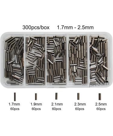 JSHANMEI Copper Tube Crimp Sleeves 1.3mm - 100pcs | Fishing Line Leader Rigging & Wire Rope Connector - Buy Online on GoSupps.com