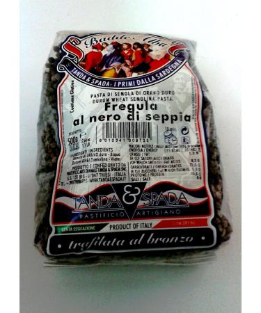 TANDA E SPADA Sardinian fregula in sepia black Tanda & Sword cf 500 g