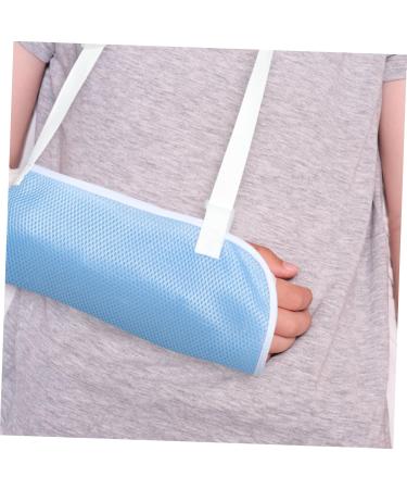Mobestech Children's Arm Sling Kids Suspenders Kids Arm Sling Arm Sling for Wrist Injury Shoulder and Neck 60X30CM Sky-blue - Buy Online on GoSupps.com
