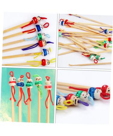 FRCOLOR 12pcs Cartoon Ear Wooden Handles for Ear Wax Removal Safe and Non-Toxic Random Color - Buy Online on GoSupps.com
