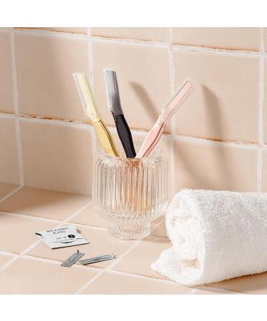Brandluxe Dermaplaning Tool - Gentle Face & Eyebrow Hair Removal Eco-Friendly Design Includes 3 Swedish Carbon Blades - Buy Online on GoSupps.com