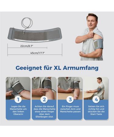 Checkme Bluetooth Blood Pressure Monitor - Digital Upper Arm Cuff for Pregnant Women & Diabetics | Arrhythmia & Pulse Detection | iOS/Android App Compatible | 22-45cm Black - Buy Online on GoSupps.com