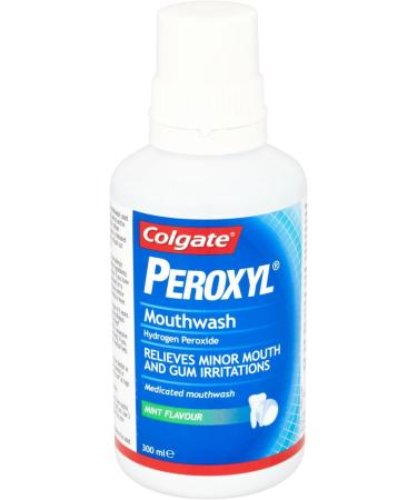 Colgate Peroxyl Mouthwash Mint Flavour 300ml - Pack of 4 Bottles - Buy Online on GoSupps.com