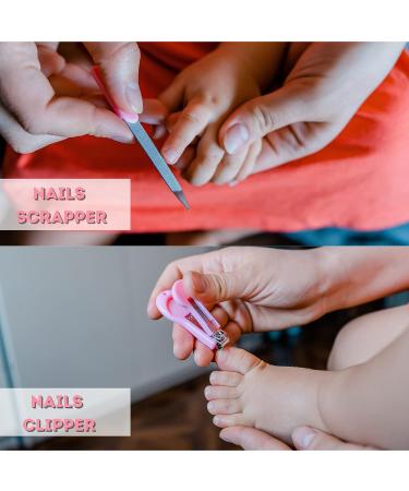 BABELA 24 in 1 Baby Healthcare & Grooming Kit with Electric Nail Trimmer Set - Nursery Baby Care Essentials in Pink/Blue - Hairbrush, Comb, Nail Clipper - Best Baby Care Set (Pink) - Buy Online on GoSupps.com