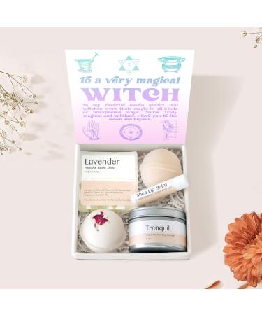 Dear Ava Spa Gifts for Women - Organic Self Care luxury Anti Stress Relaxing Bath and Body Kit Set Basket Box for Her with Heartfelt Card - Funny Magical Gift for Sister